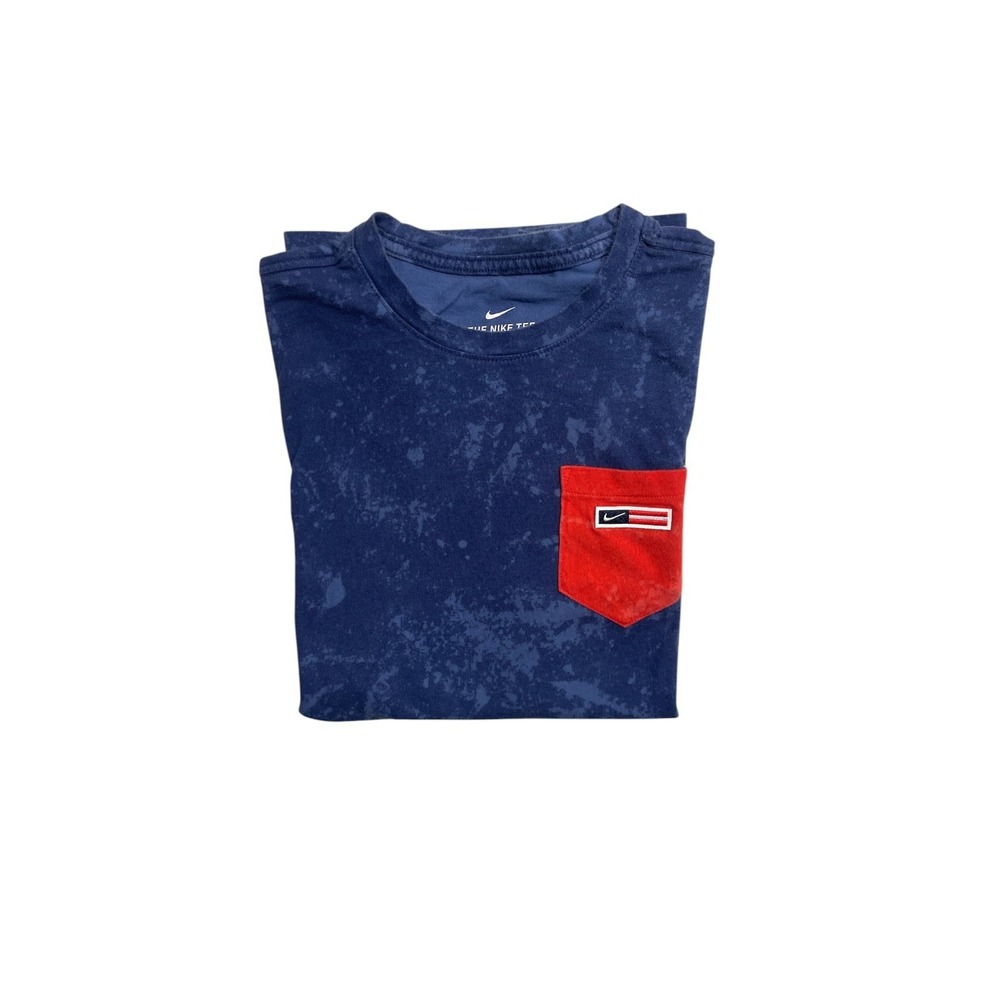 Mens Nike Tshirt Top sz XxL Blue Tie Dye cotton‎ Blue - Picture 3 of 11